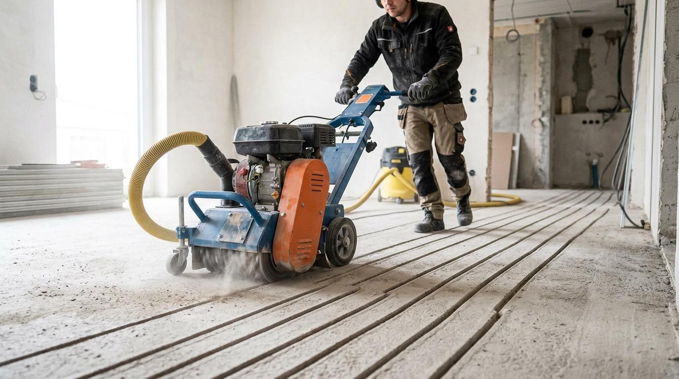 Fußbodenheizung fräsen in Geboltskirchen – nachträgliche Fußbodenheizung Oberösterreich